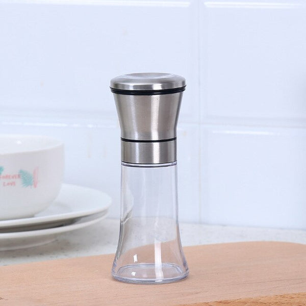 Premium Stainless Steel Pepper Mill Grinder Spice Sea Salts Pepper Grinder with Adjustable Coarseness Ceramic Rotor Pepper Mills