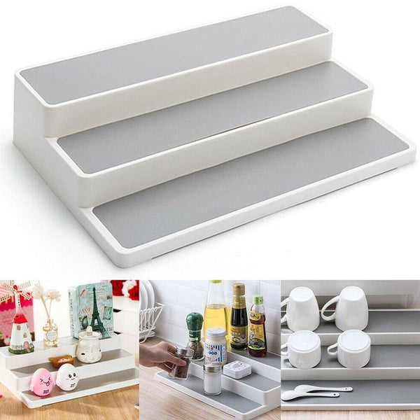 3 Layers Cabinet Organizer Storage Pantry Shelf Spice Dropshipping Shelf Kitchen Bathroom Organizer Home Accessories