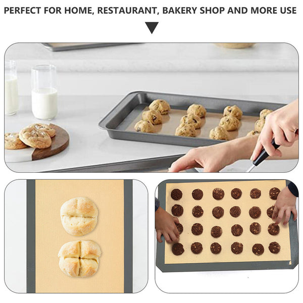 2pcs Premium Non-stick Baking Mats Food Safe Baking Mats for Bakery Shop Home Use