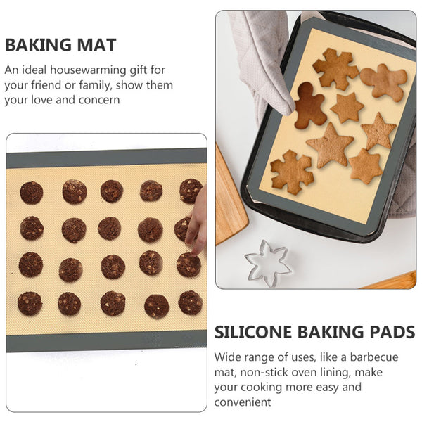 2pcs Premium Non-stick Baking Mats Food Safe Baking Mats for Bakery Shop Home Use