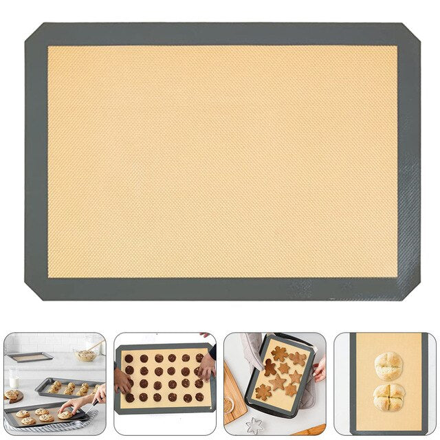 2pcs Premium Non-stick Baking Mats Food Safe Baking Mats for Bakery Shop Home Use